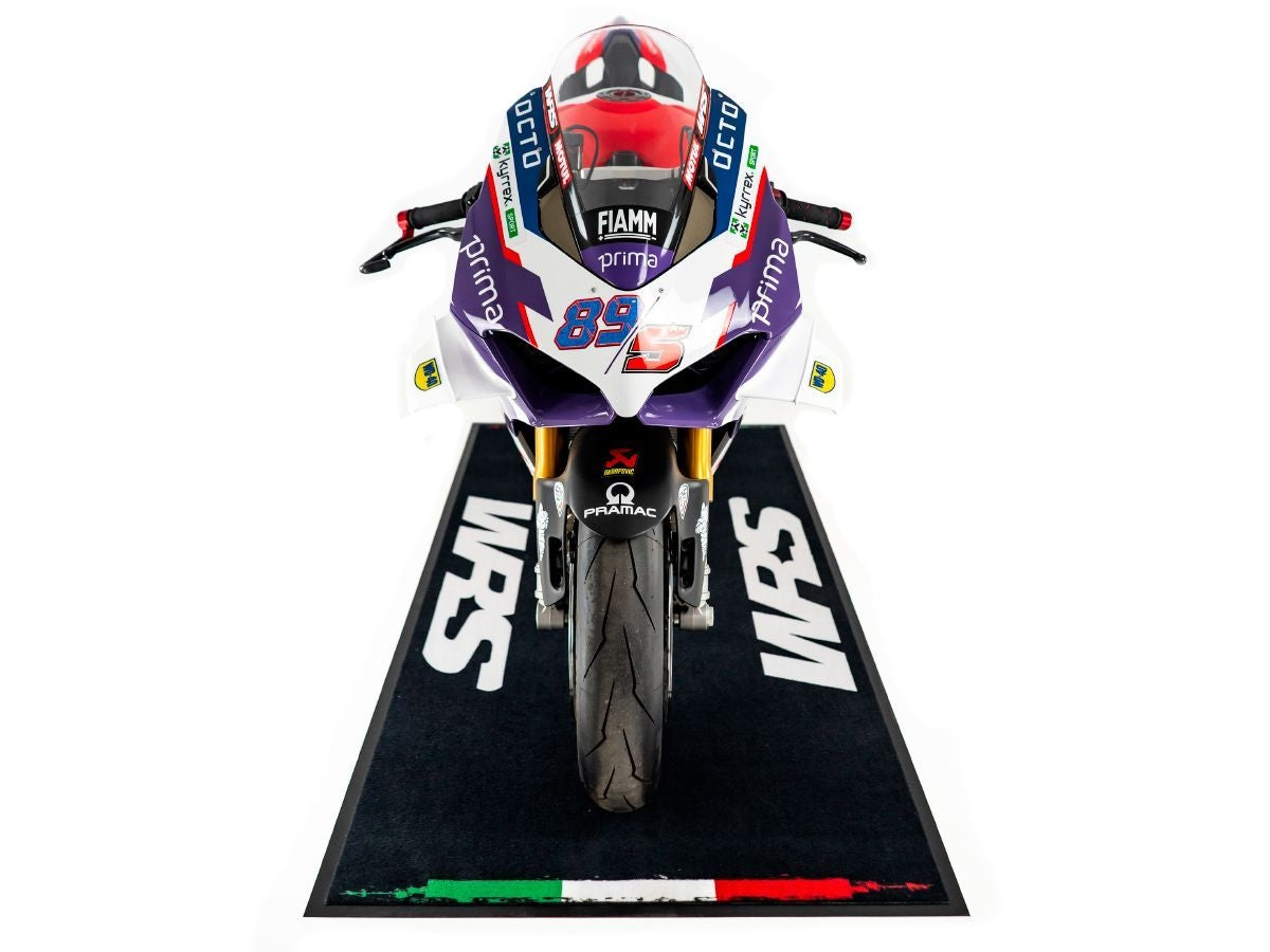 WRS Rectangular motorcycle mat with Italian flag