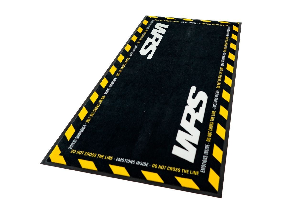 WRS Rectangular Motorcycle Mat, Yellow