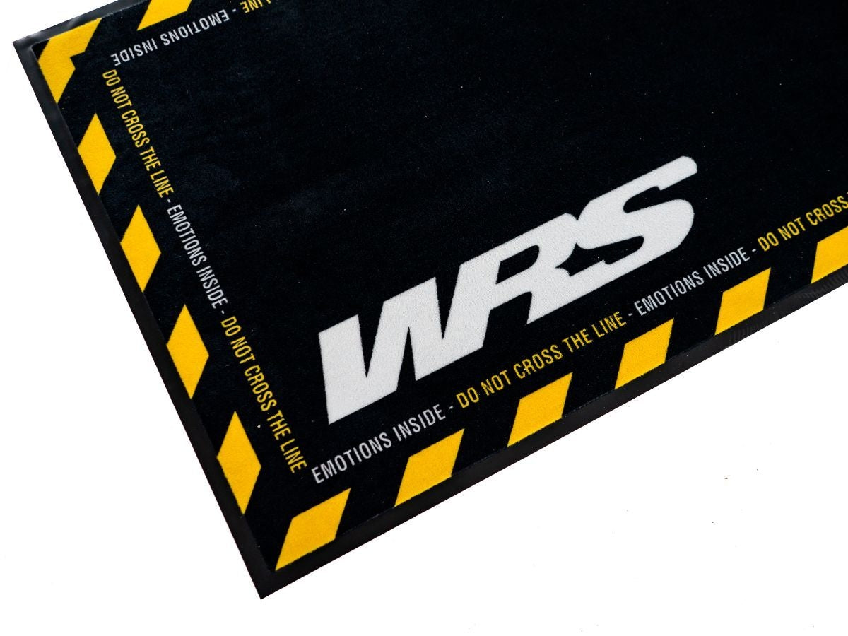WRS Rectangular Motorcycle Mat, Yellow
