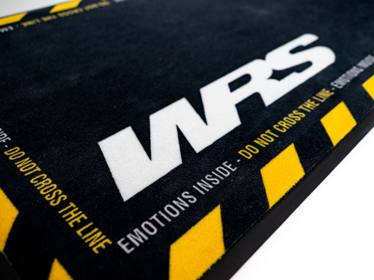 WRS Rectangular Motorcycle Mat, Yellow