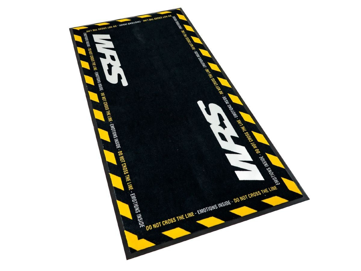 WRS Rectangular Motorcycle Mat, Yellow