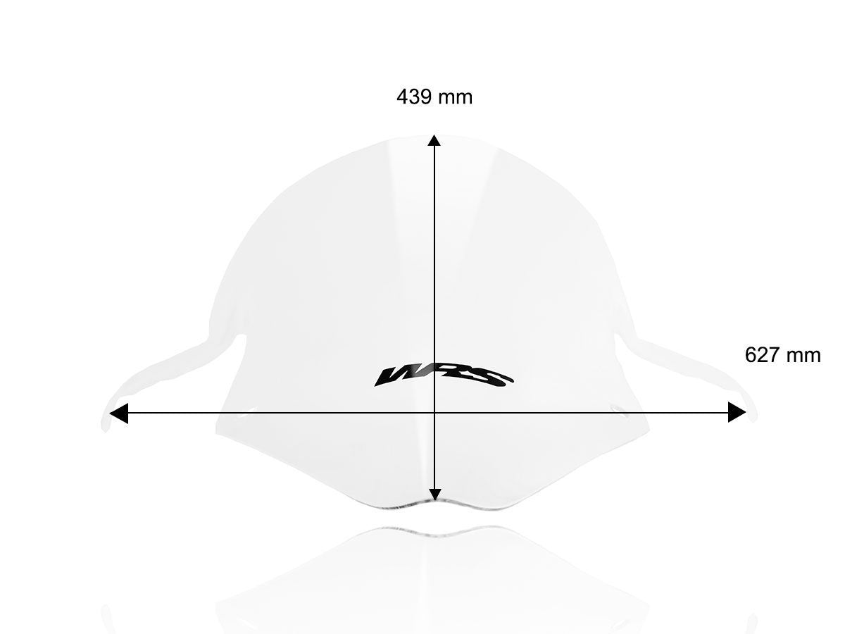 Competition erhöhtes Plexiglas WRS TRASPARENT +80MM BMW S 1000 RR 2019-2024