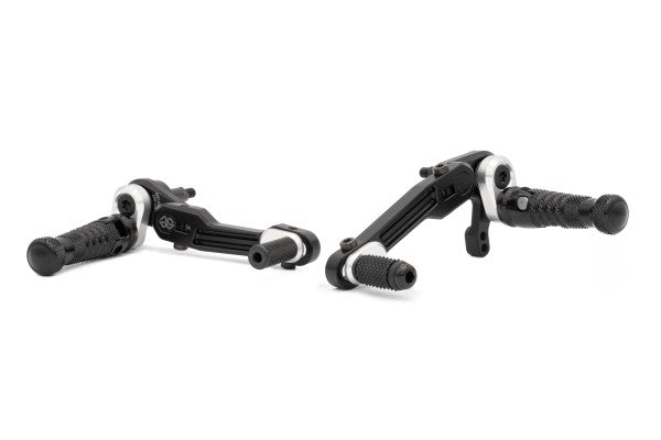 állítható lábtartó RCT10GT fekete-ezüst - Ducati, Scrambler I / N / FT, 7K (2023 - )