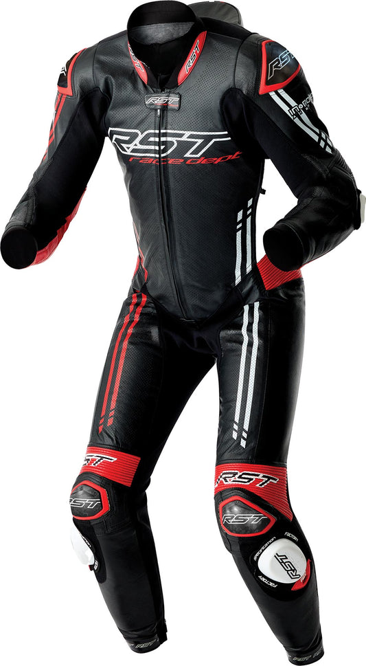 RST Race Dept V4.2 D3O Airbag perforated 1-Piece Motorcycle Leather Suit