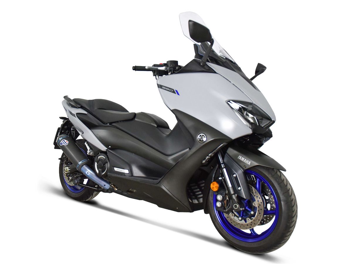 TERMIGNONI KIPUFOGÓ RENDSZER RACING BLACK TITANIUM YAMAHA T-MAX 560 2020-2024
