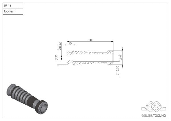 Sport lábtartó készlet, vezetőoldali, ezüst - BMW, F 900 R , MR90 (2025 - ); BMW, HP 4, K10 (2012 - 2015); BMW, M 1000 RR, SM99 (2020 - 2022); BMW, R nineT Racer, 1N12 (2017 - 2020); BMW, S 1000 R, 2R10 (2017 - 2020); BMW, S 1000 R, 2R99 (2021 - 2024