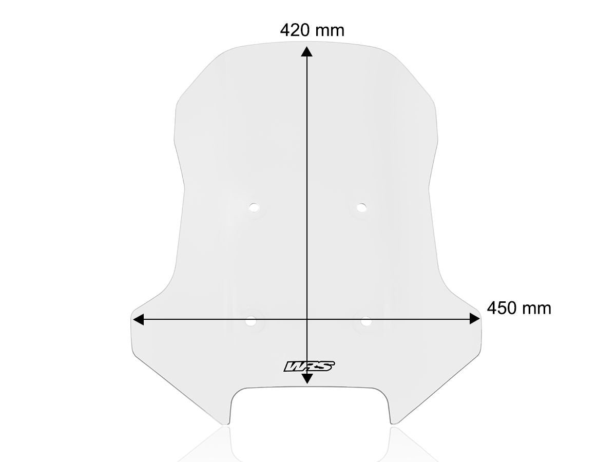 Plexi CAPONORD TRANSPARENT WRS CF MOTO 450 MT 2024