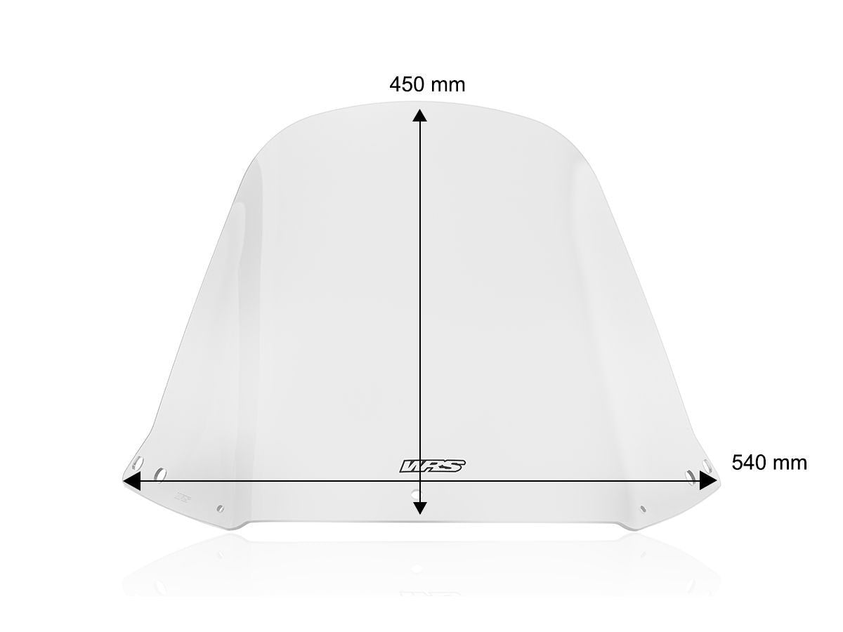 City screen TRANSPARENT WRS HONDA CN 250 / SPAZIO / HELIX 1987-2000