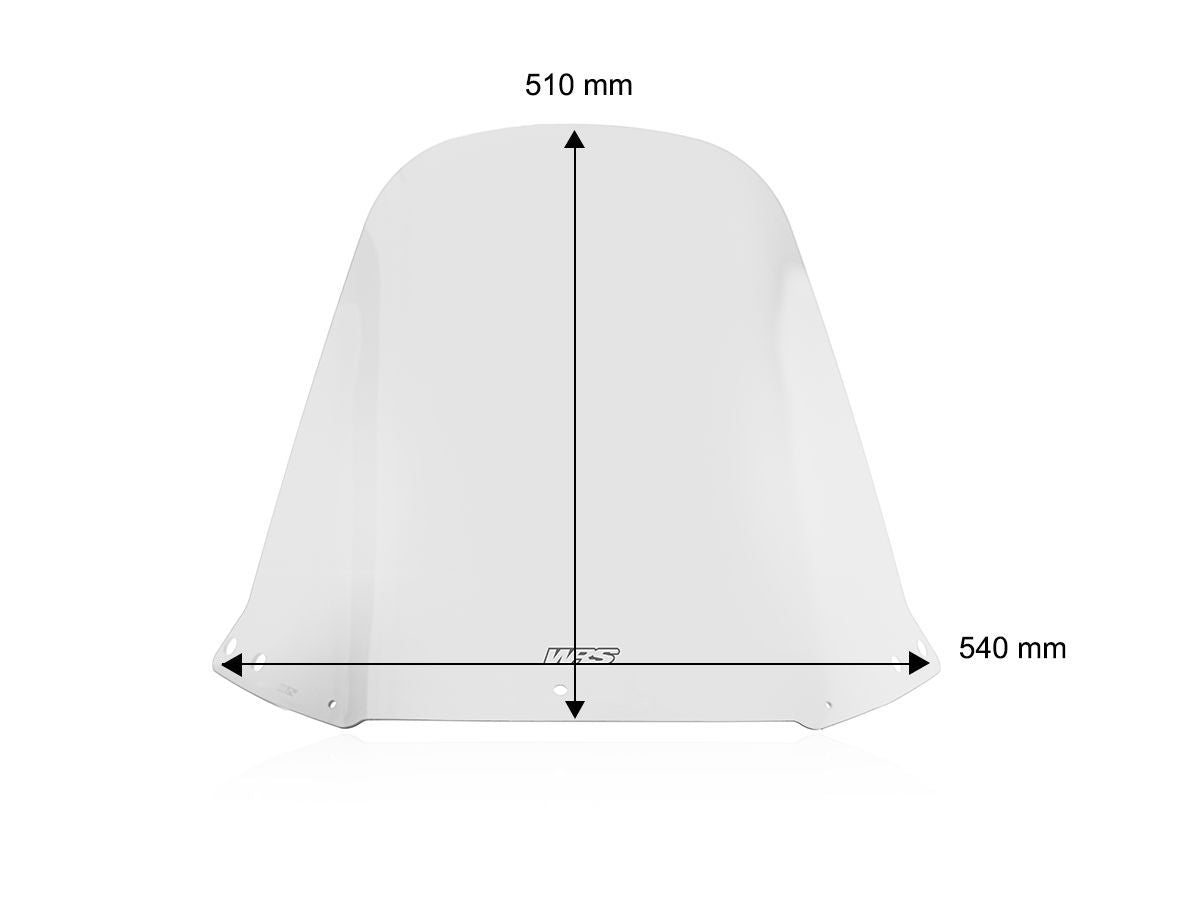 Plexi STANDARD TRANSPARENT WRS HONDA CN 250 / SPAZIO / HELIX 1987-2000