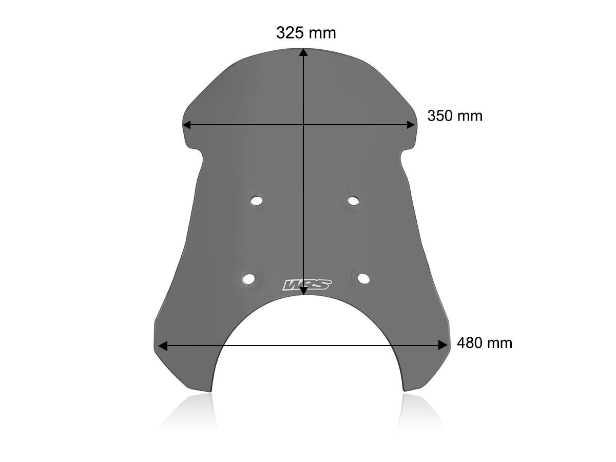 Tour plexiglass DARK SMOKED WRS ROYAL ENFIELD HIMALAYAN 450 2024