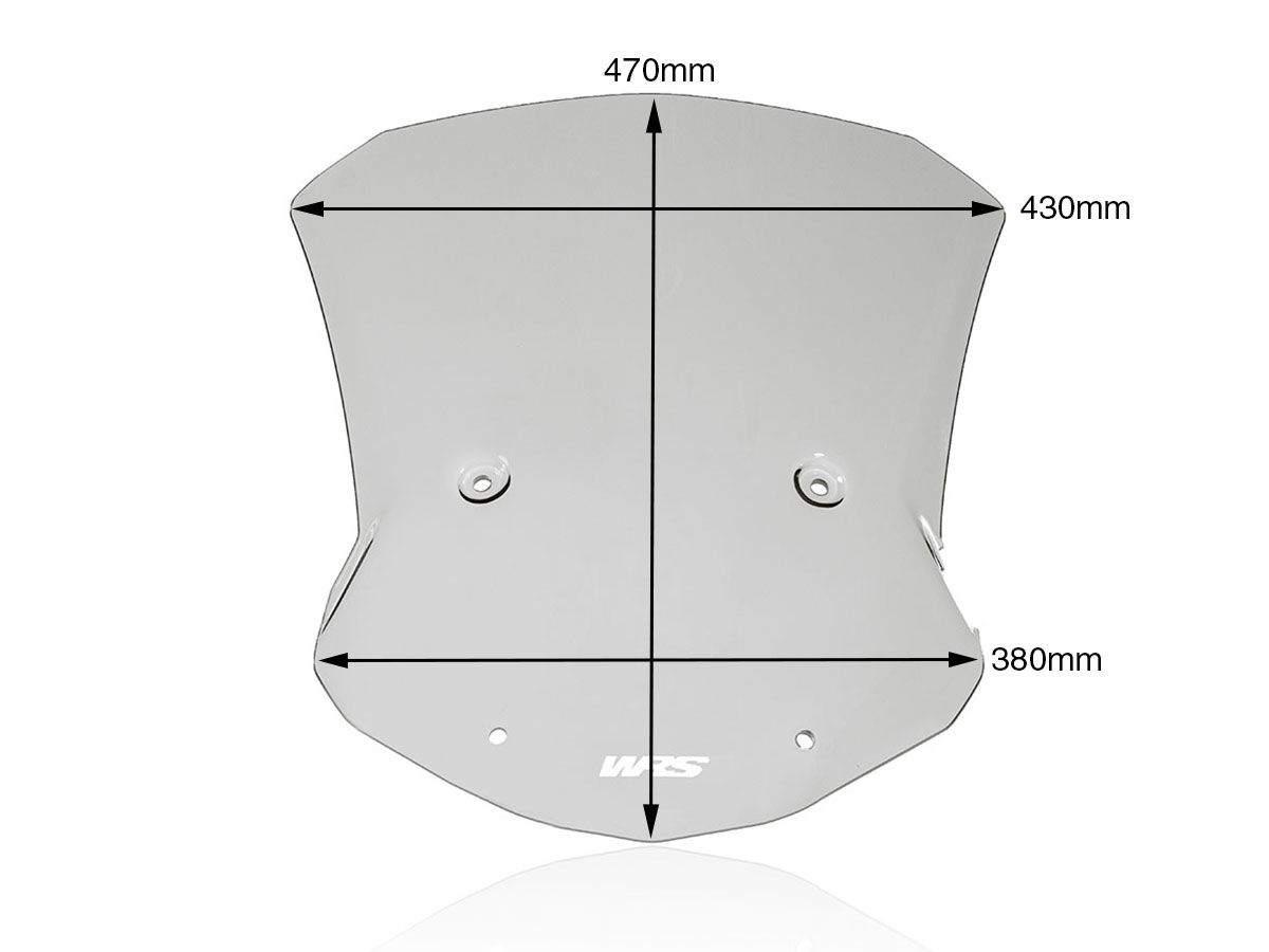Plexi WRS CAPONORD SMOKED BMW M 1000 XR 2023-2024