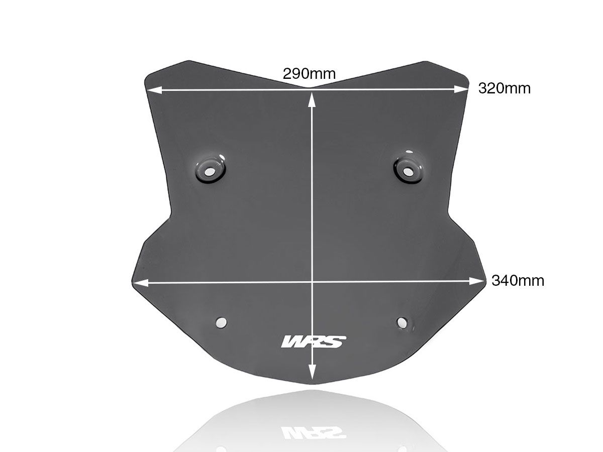 Sports plexiglass WRS SPORT DARK SMOKED WINDSCREEN BMW M 1000 XR 2023-2024