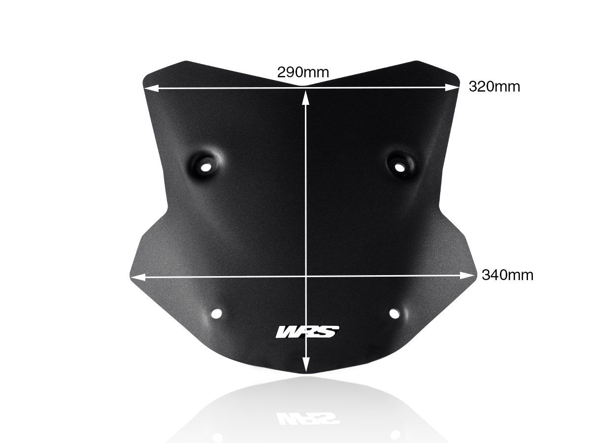 Sports plexiglass WRS MATT BLACK BMW M 1000 XR 2023-2024 